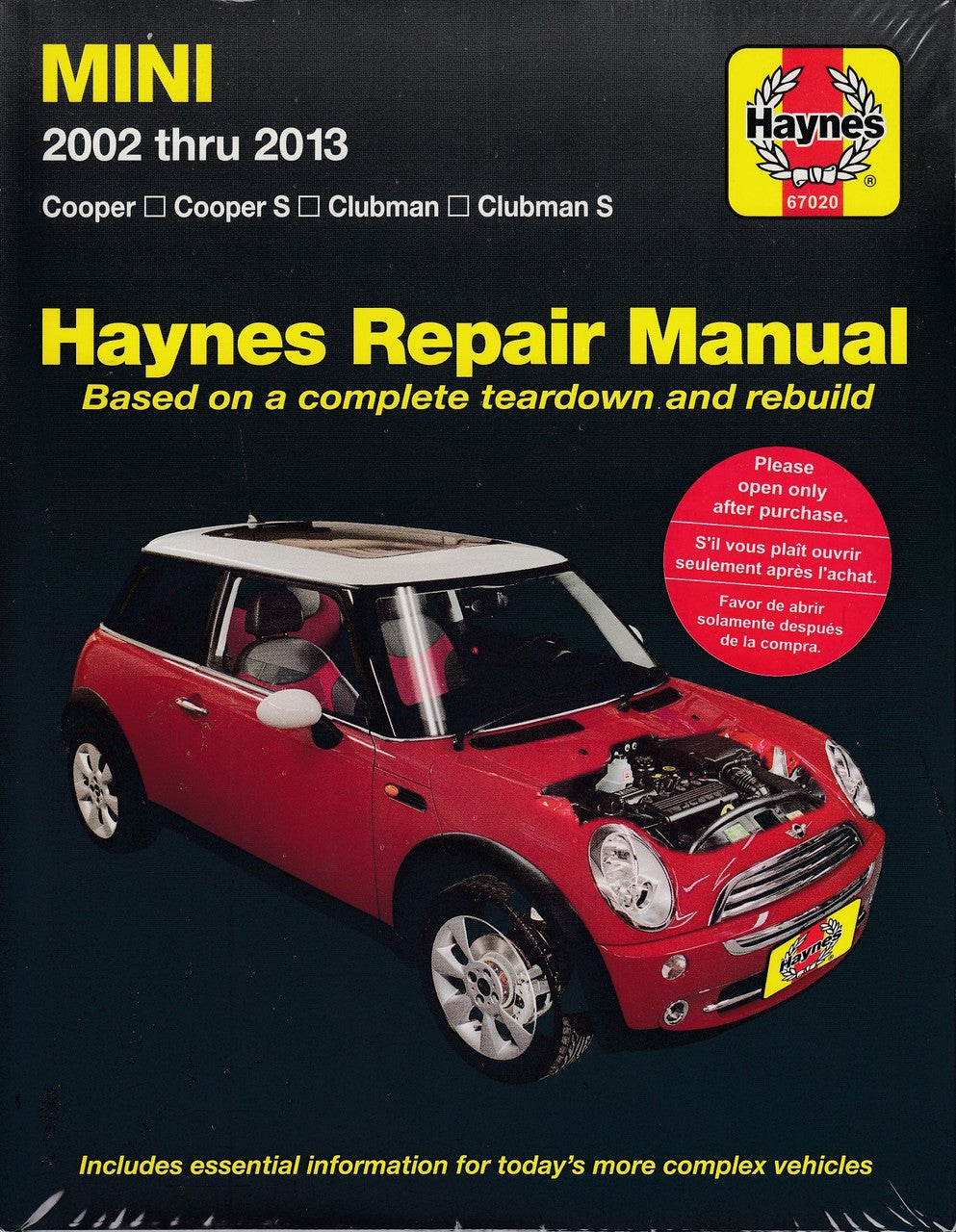 Mini Cooper, Cooper S, Clubman, Clubman S 2002 - 2013 Workshop Manual (9781620923160)