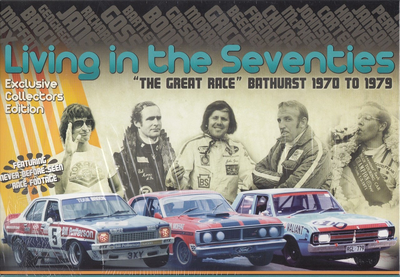 Living In The Seventies "The Great Race" Bathurst 1970 - 1979 6 DVD Box Set DVD (Exclusive Collectors Edition) (9340601001596)