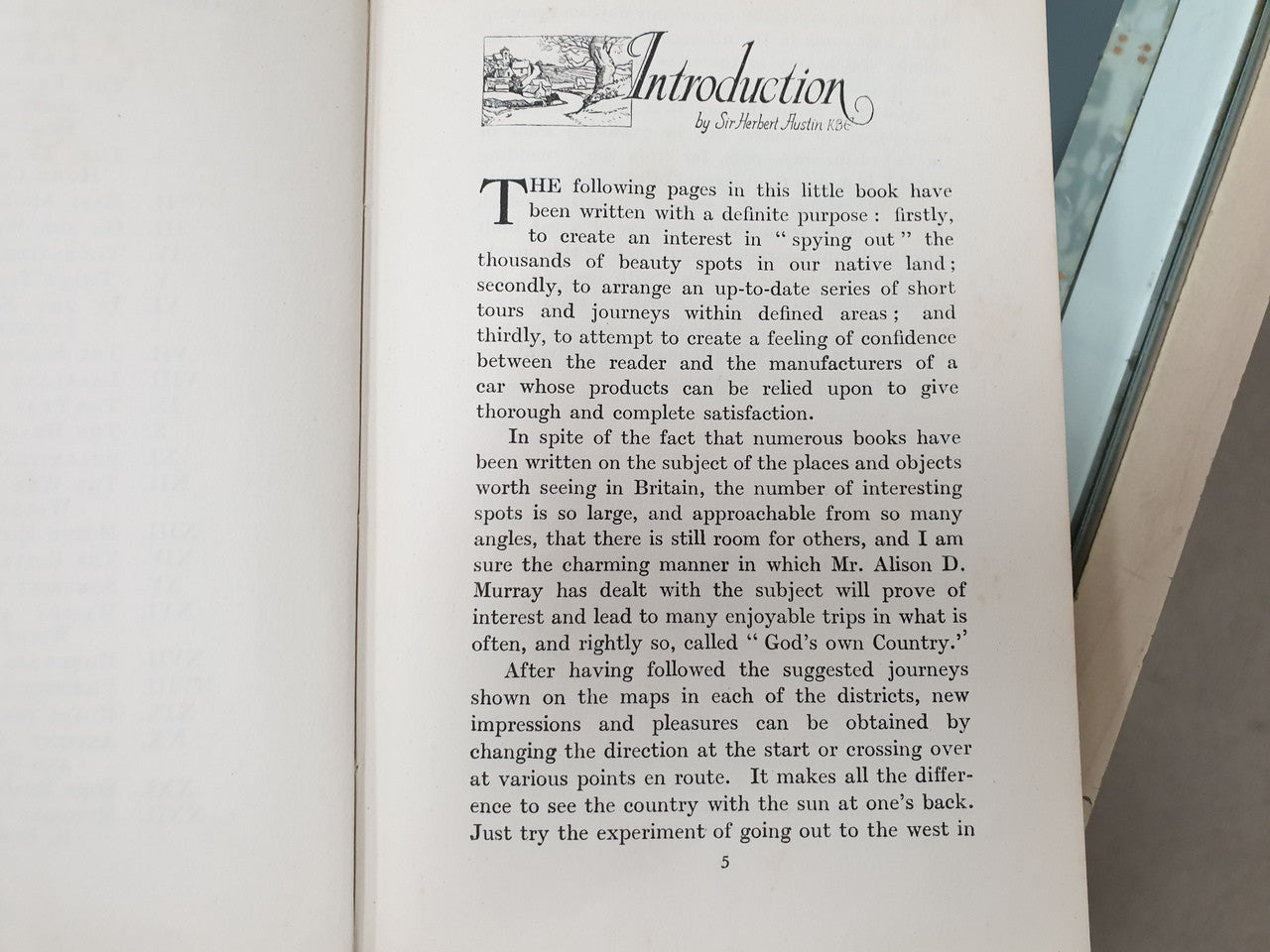 Book open to introduction page with 'Introduction' heading and paragraph text