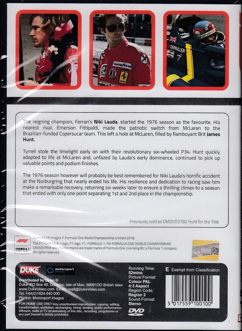 Formula One 1976 The Official Review of the FIA Formula One World Championship DVD