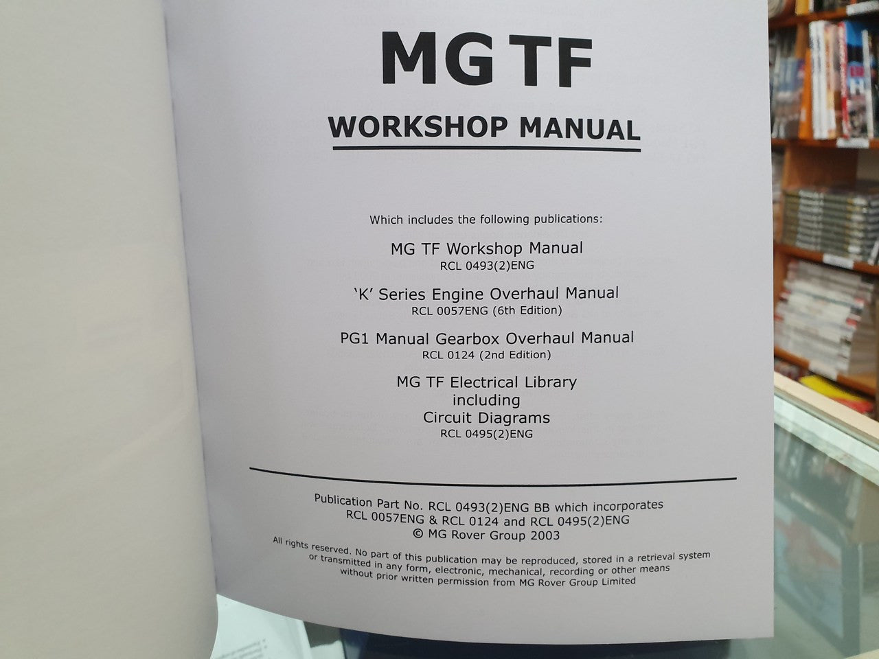 MG TF Workshop Manual