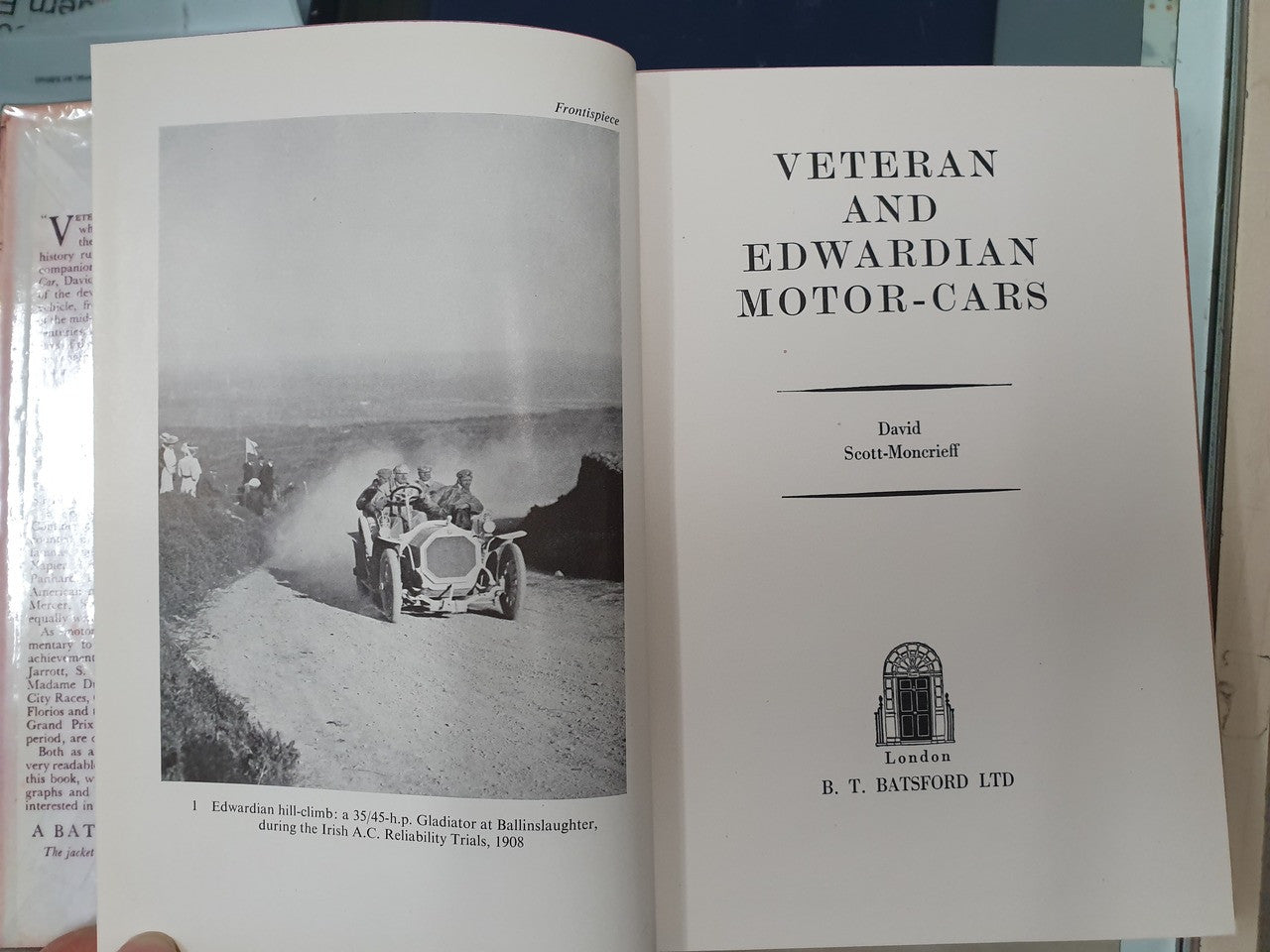 Veteran and Edwardian Motor-Cars (David Scott-Moncrieff, 1955 1st edition)