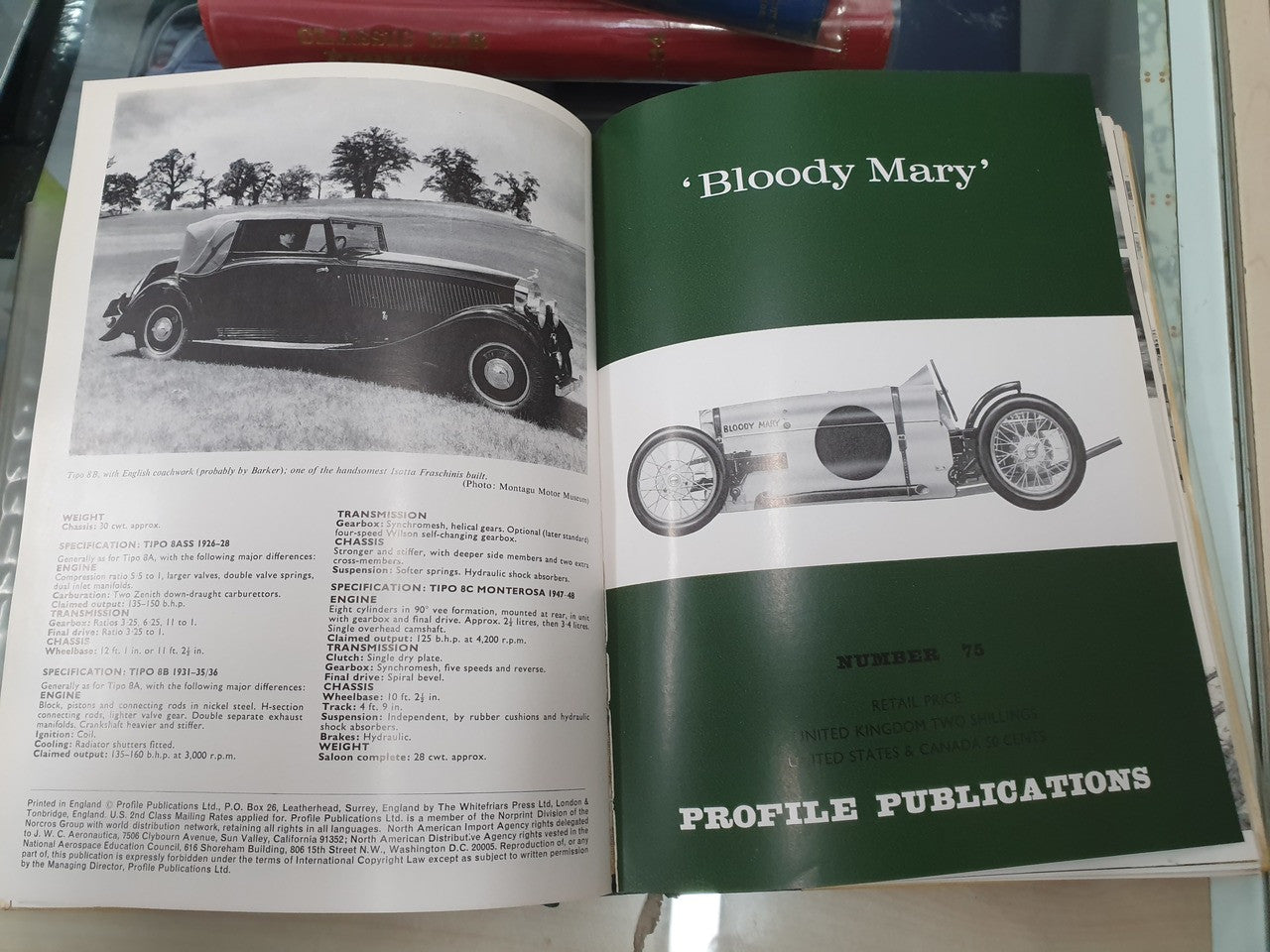 Profile Publications - Complete Set of 96 Books - Classic Car Profiles 1-96 ( Bound 3 Volume Set)