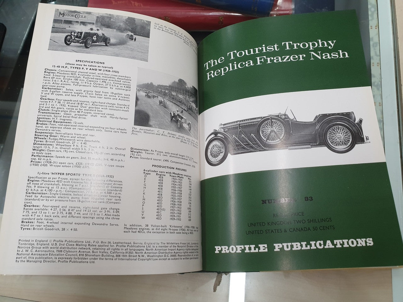 Profile Publications - Complete Set of 96 Books - Classic Car Profiles 1-96 ( Bound 3 Volume Set)
