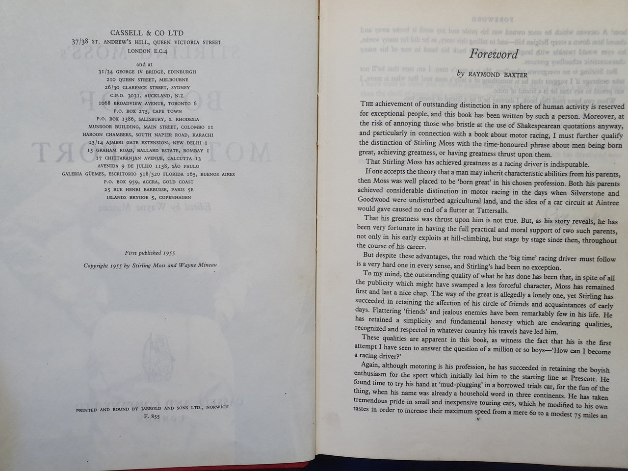 Stirling Moss's Book of Motor Sport