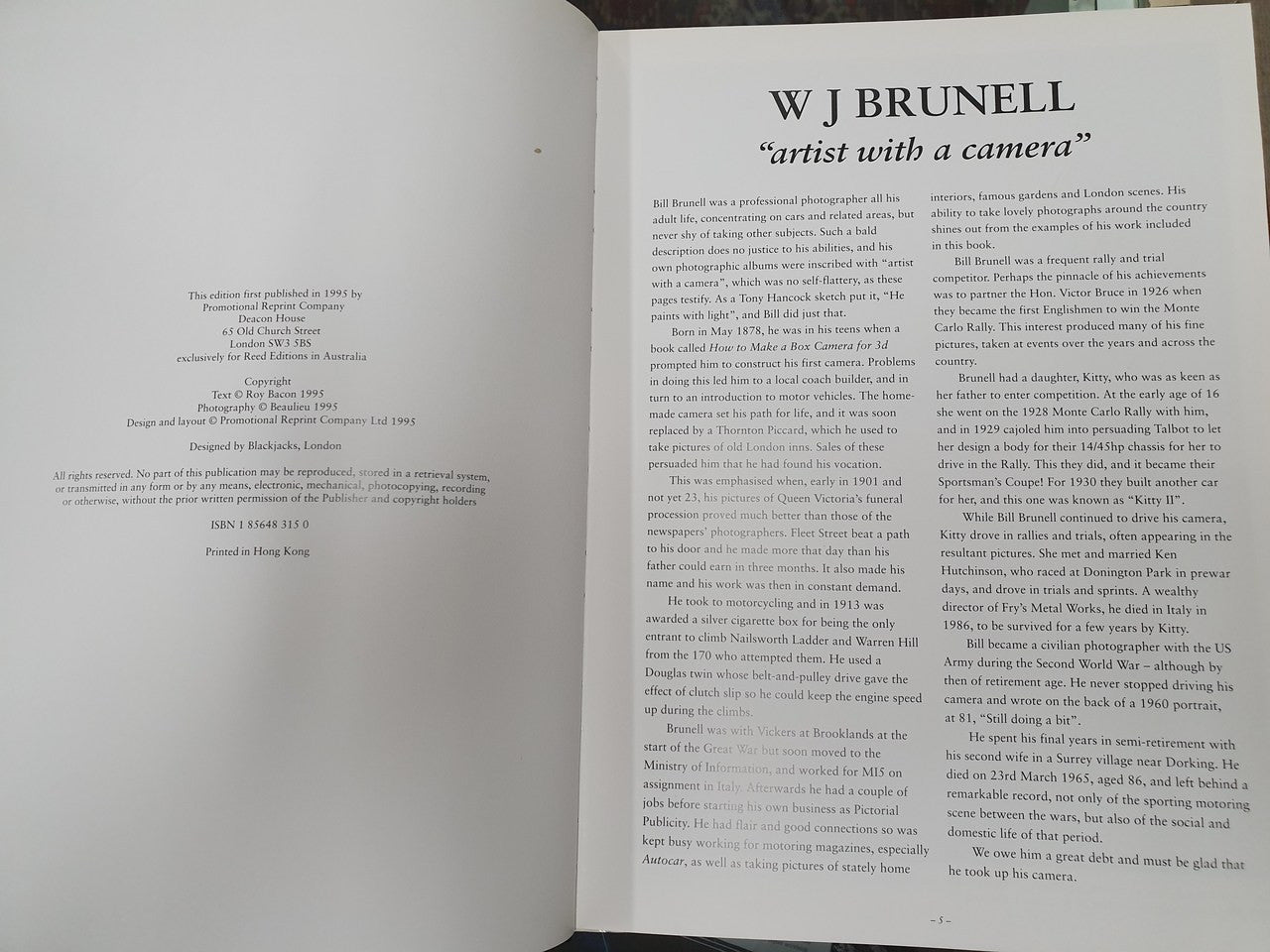 The Golden Age of British Motoring - Classic Cars from 1900 to 1940 (1st Ed 1995, Roy H. Bacon and W. J. Brunell) (9781856483155)