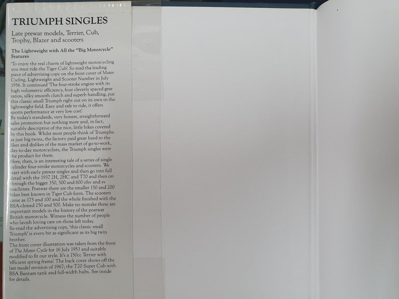 Triumph Singles (Roy H. Bacon, Hardcover, Revised Edition 1997) (9781855790094)