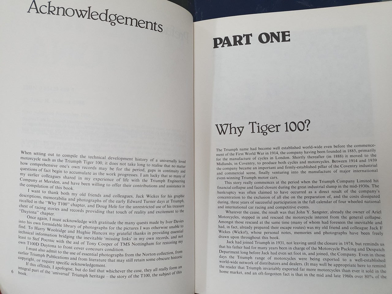 Triumph Tiger 100/Daytona (The Development History of the Pre-Unit & Unit Construction 500cc Twins) (Paperback, J R Nelson) (9780854294893)