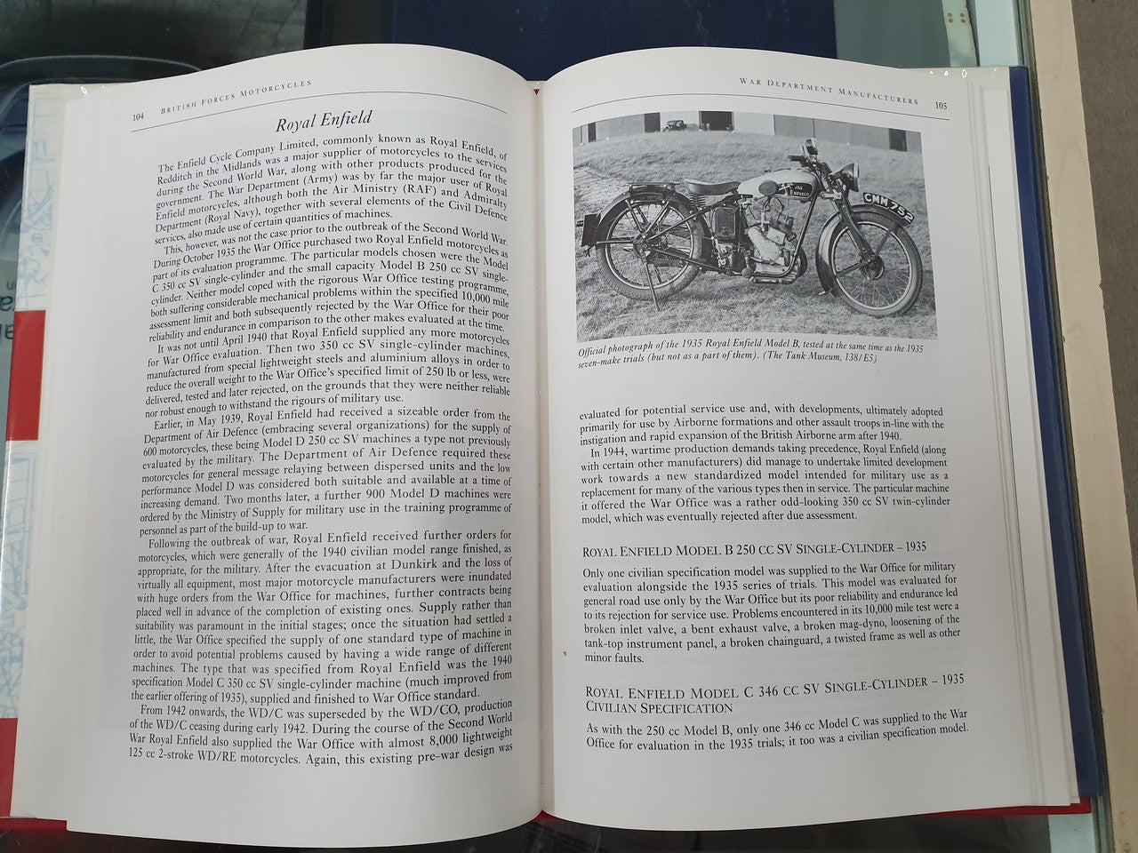 British Forces Motorcycles 1925 - 1945 (C. J. Orchard & S.J. Madden, 1995, 1st Ed, Hardcover) (9780750907774)