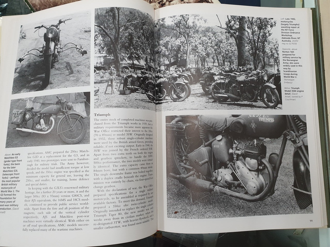 The Illustrated History of Military Motorcycles (Hardcover, David Ansell, (9781855325845)