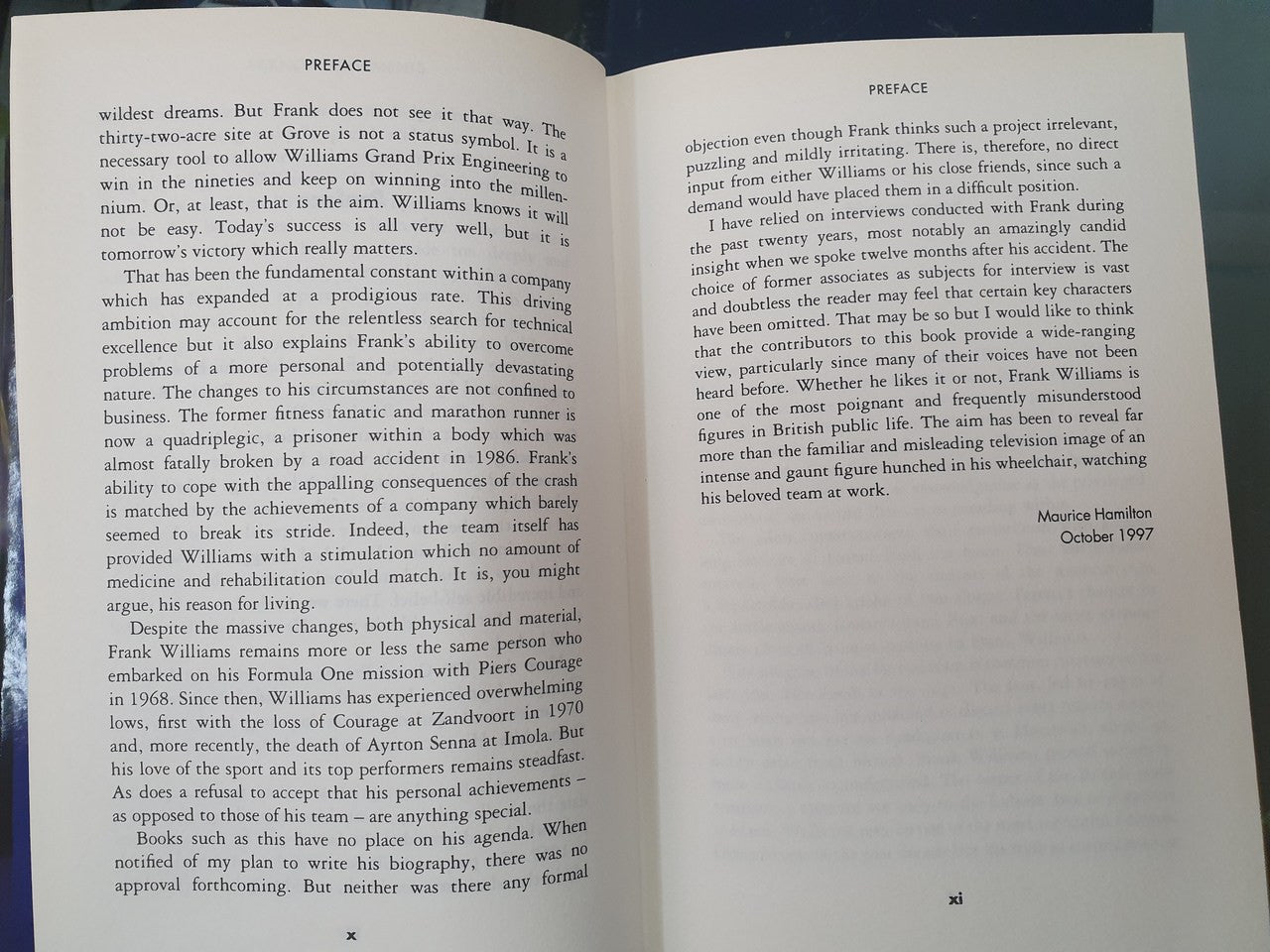 Frank Williams - The Inside Story of the Man Behind Williams - Renault (Maurice Hamilton, 9780333717165)