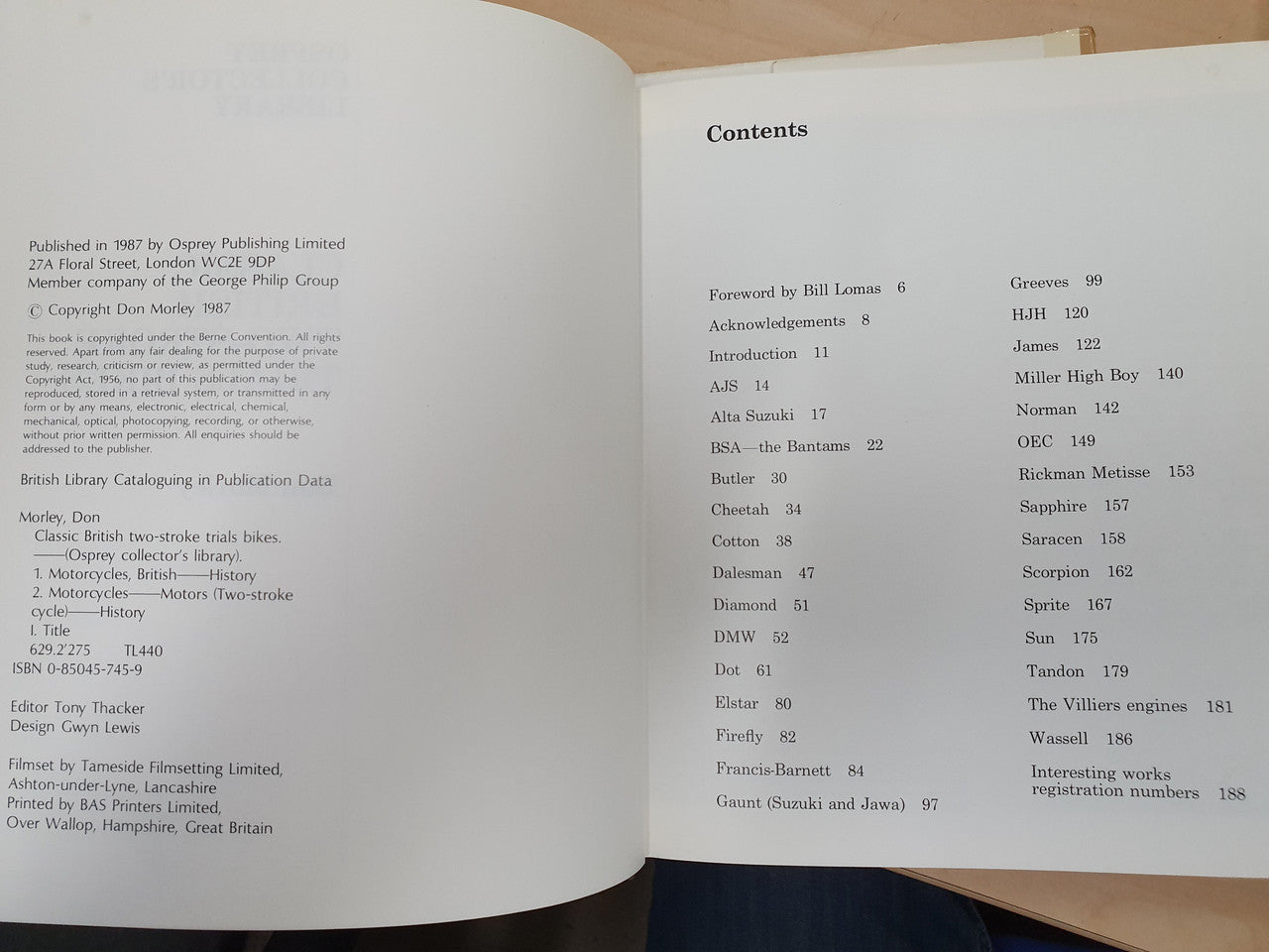 Classic British Two-stroke Trials Bikes (Hardcover by Don Morley, 9780850457452)