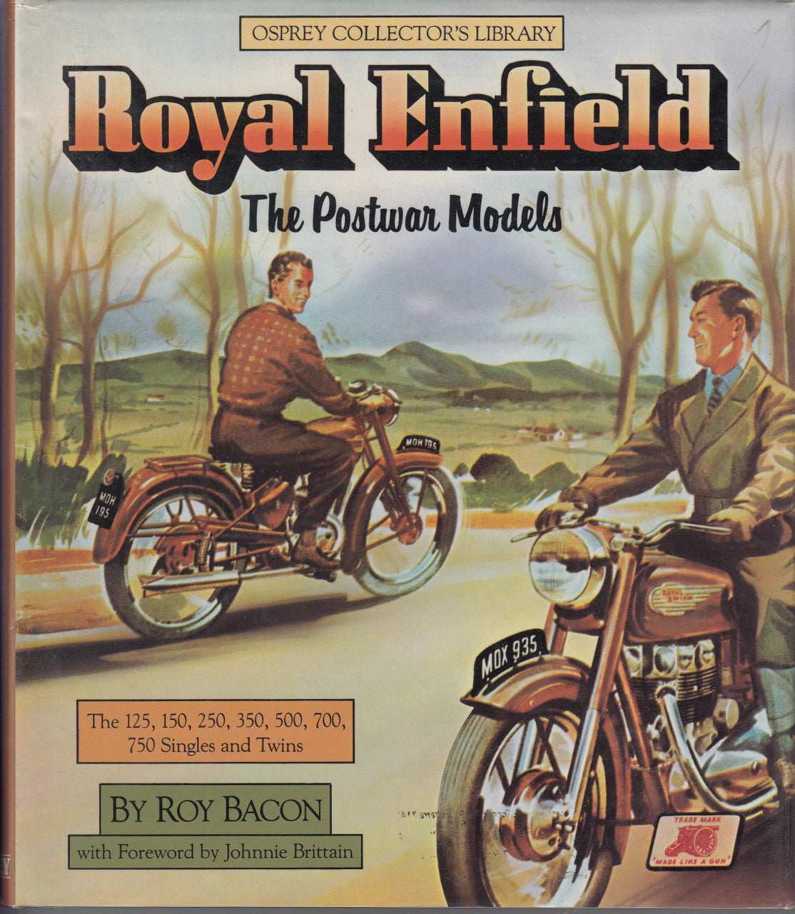 Royal Enfield The Postwar Models motorcycle history book, illustrated cover