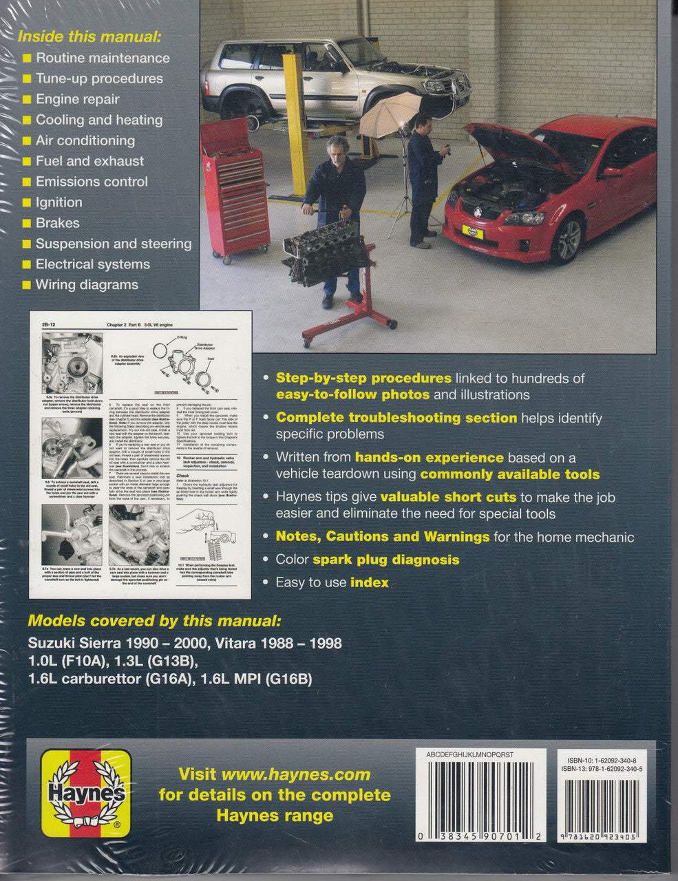 Suzuki Sierra & Vitara 1988 - 1998 Workshop Manual (9781620923405)
