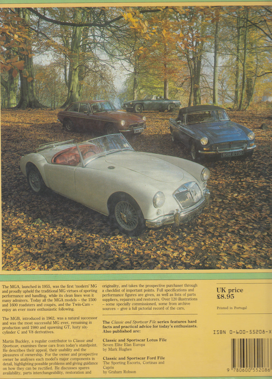 MG File - MGA - MGB - MGC - V8 (Martin Buckley) 1st Edn. 1987 (9780600552086)