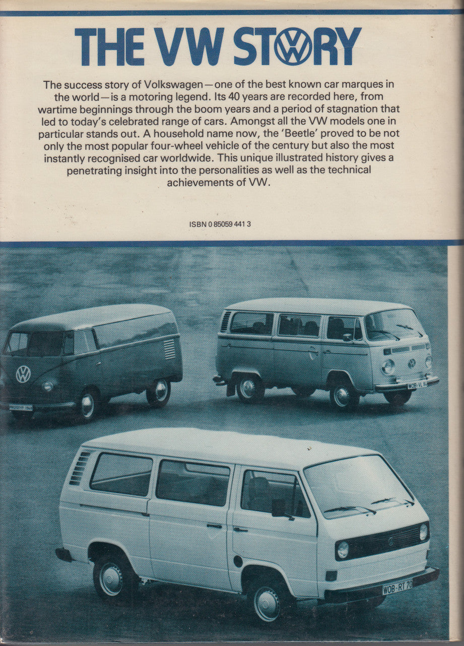 The VW Story (Jerry Sloniger) Hardcover 1st Edn. 1980 (9783879437375)