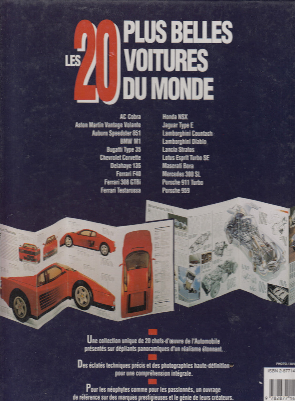 Les 20 plus belles voitures du monde (French Text) 1st Edn. 1993 (9782877141208)