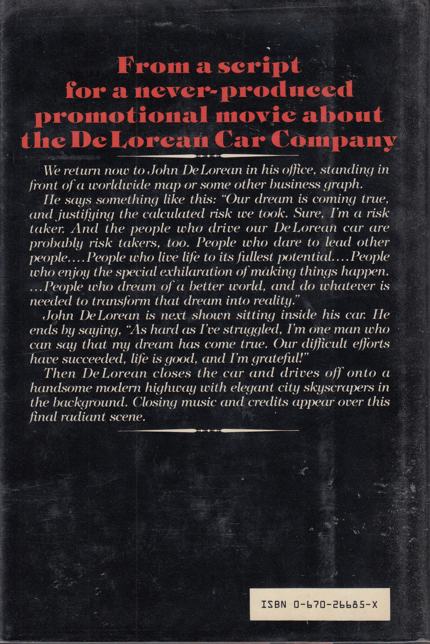 Book back page with dense text and ISBN on a dark background