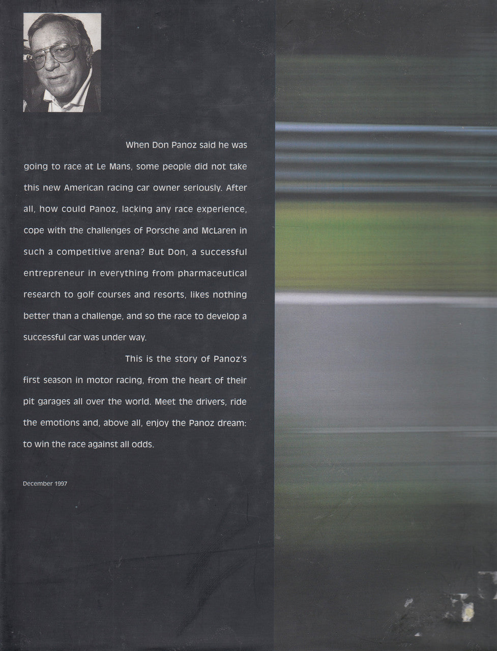 The Race (Don Panoz) Hardcover 1st Edn 1997 (9780860249610)