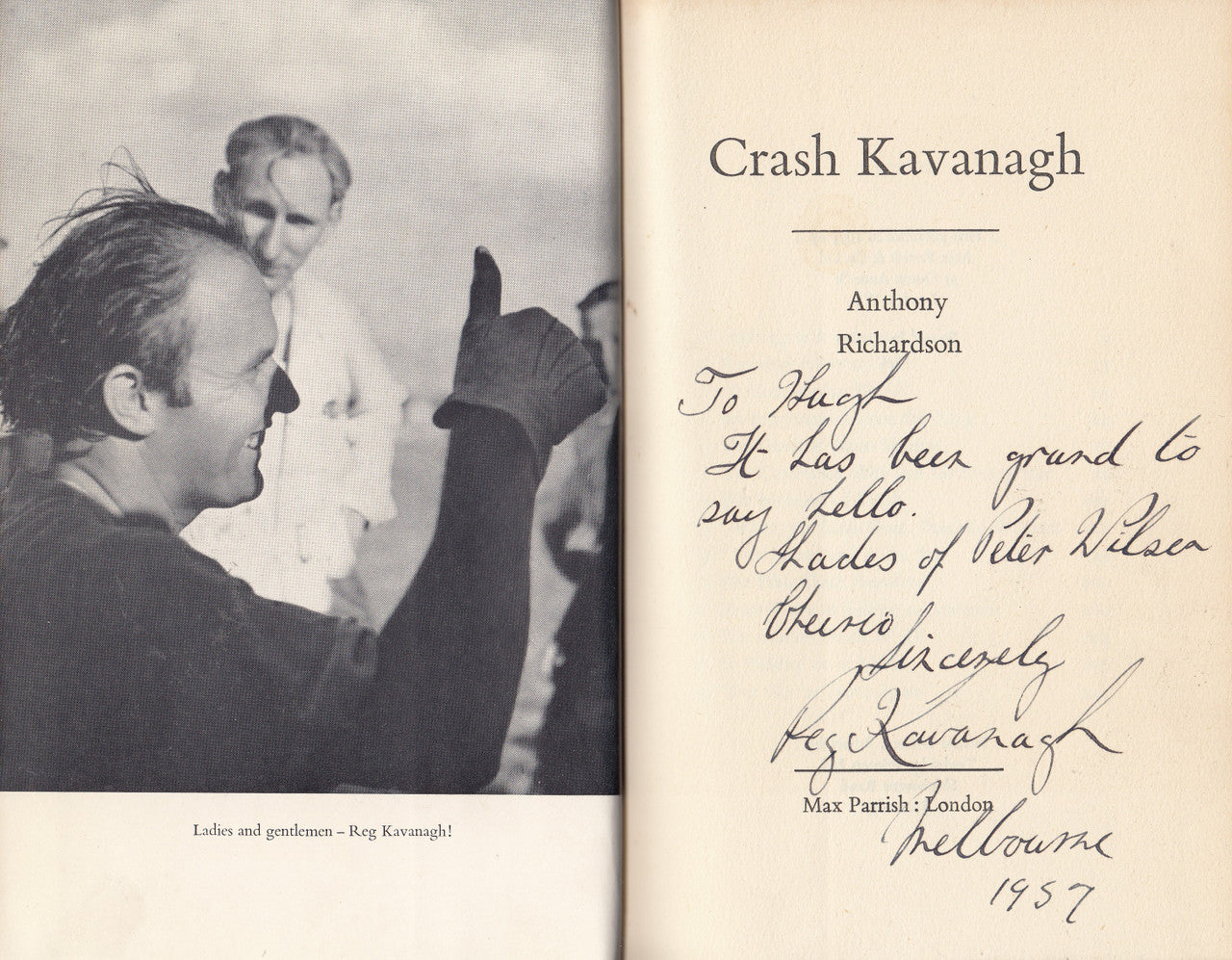 Crash Kavanagh (Anthony Richardson) Hardcover 1st Edn. 1953 SIGNED by Reg Kavanagh (B0010ZZ5HM)