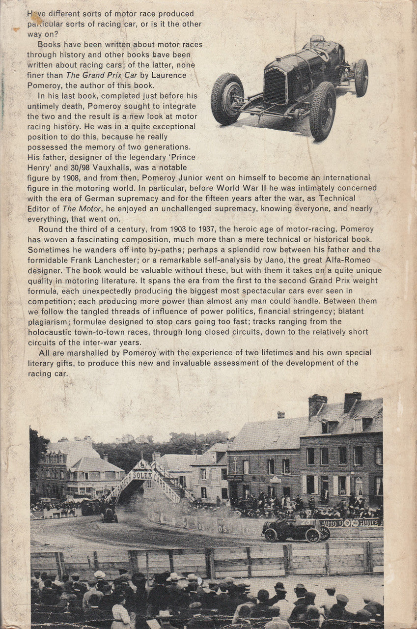 The Evolution of the Racing Car (Lawrence Pomeroy) Hardcover 1st Edn. 1966 1966 (B0000CN8RK)