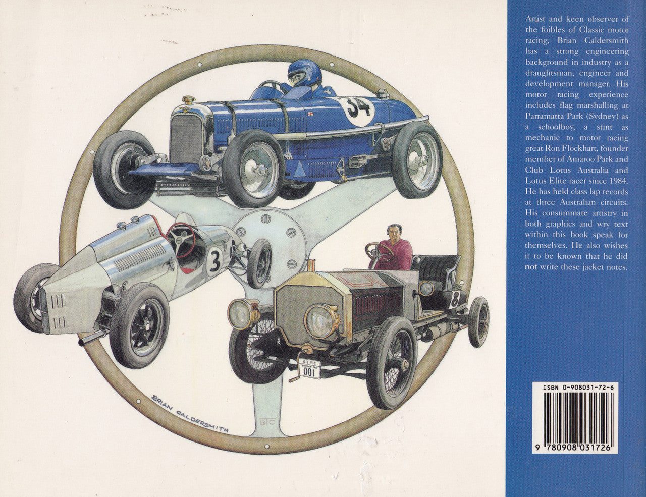 A-Z Of Classic Motorsport - Written & Illustrated by Brian Caldersmith Paperback 1996 (9780908031726)