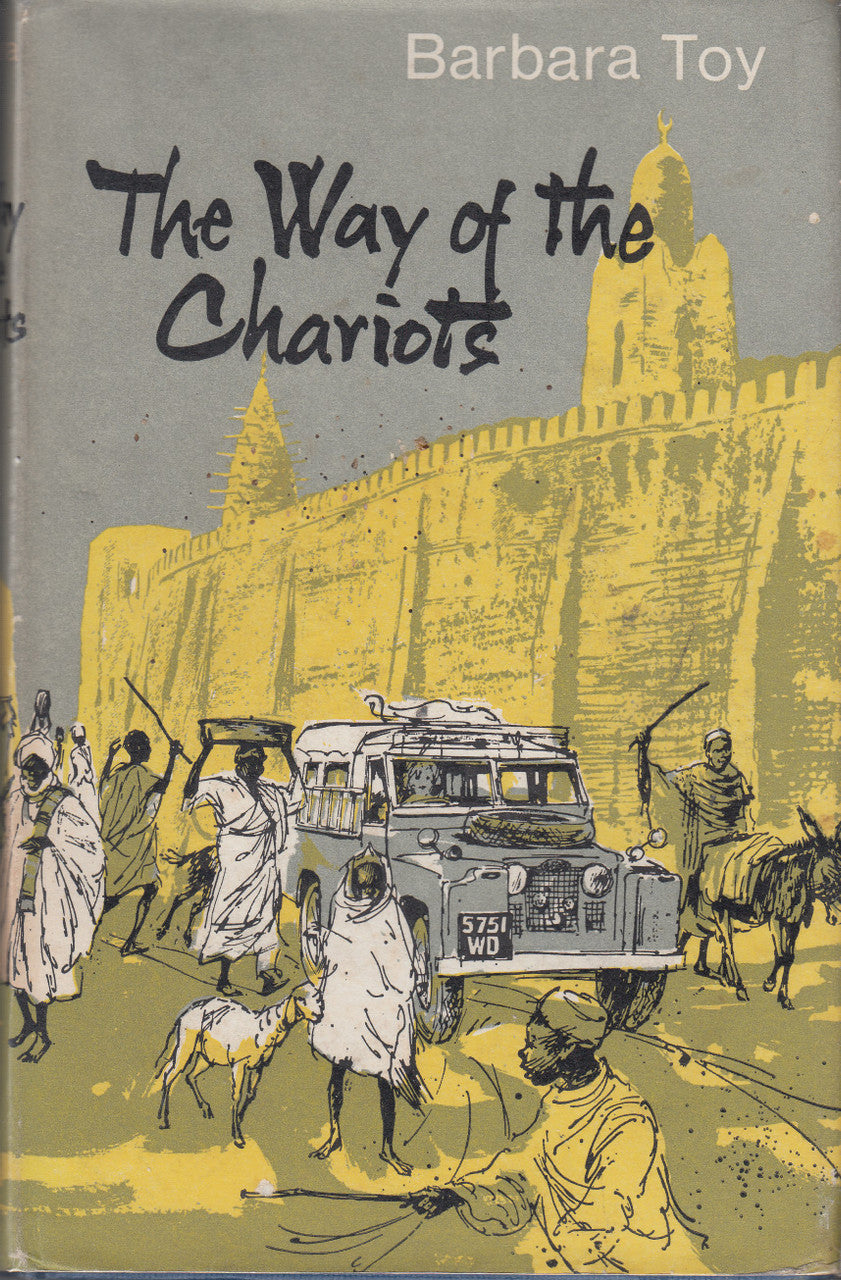 Hardcover book with illustrated cover showing chariots, people, and camels