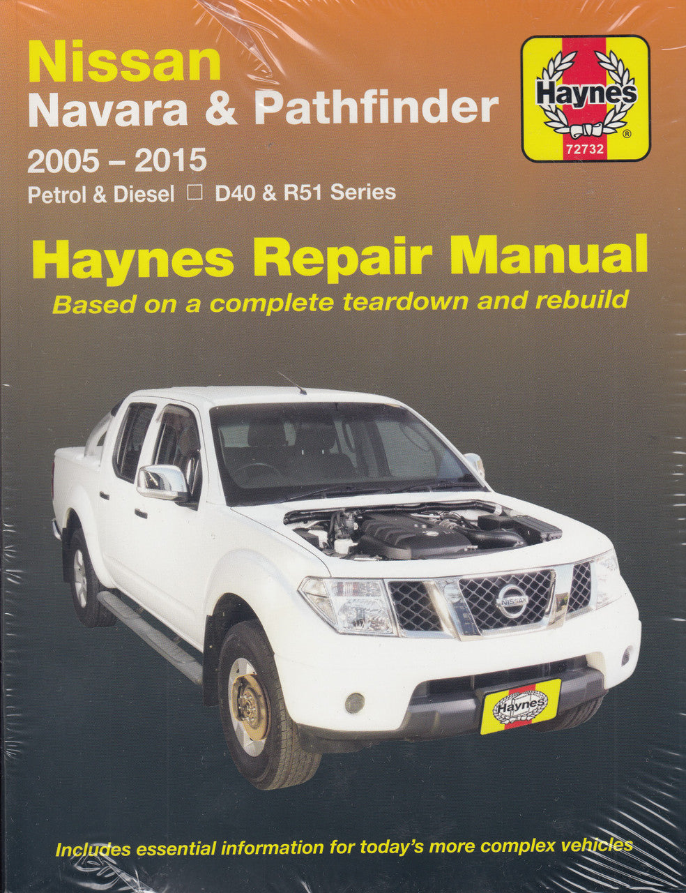 Nissan Navara, Pathfinder D40 & R51 Petrol, Diesel 2005 - 2015 Haynes Workshop Manual ( 9781620920671)