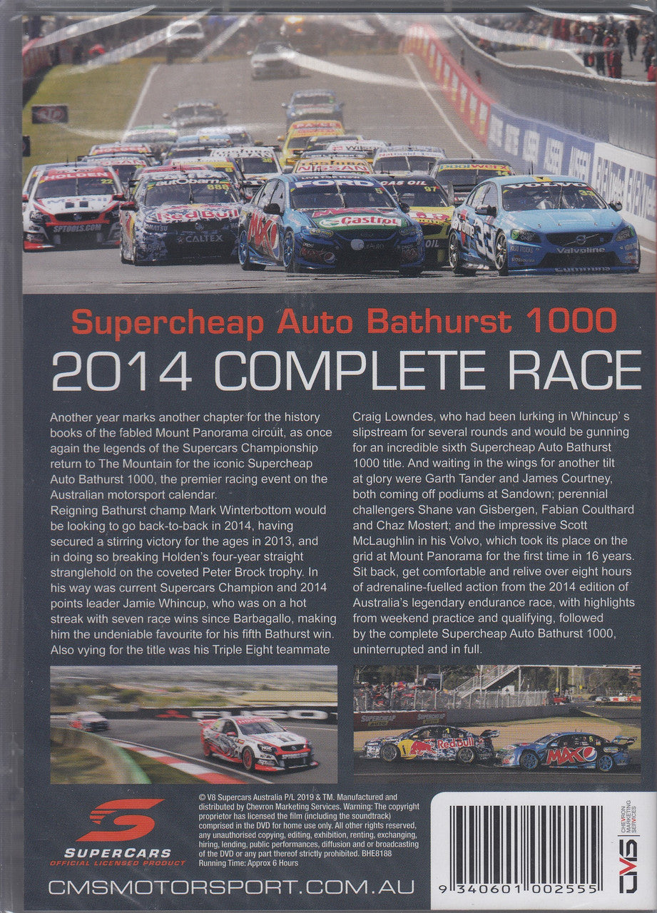 Supercheap Auto Bathurst 1000 2014 Race Highlights DVD (9340601002555)