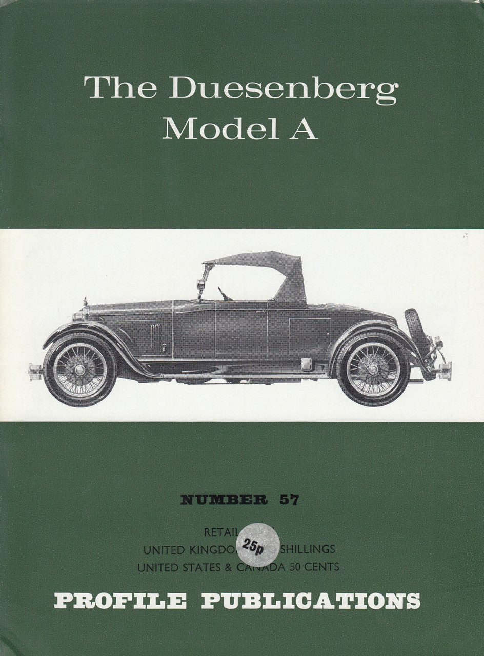 Car Profile Publications No 57 - The Duesenberg Model A