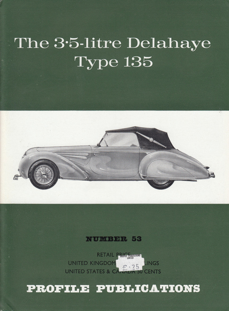 Car Profile Publications No 53 - The 3.5-litre Delahaye Type 135