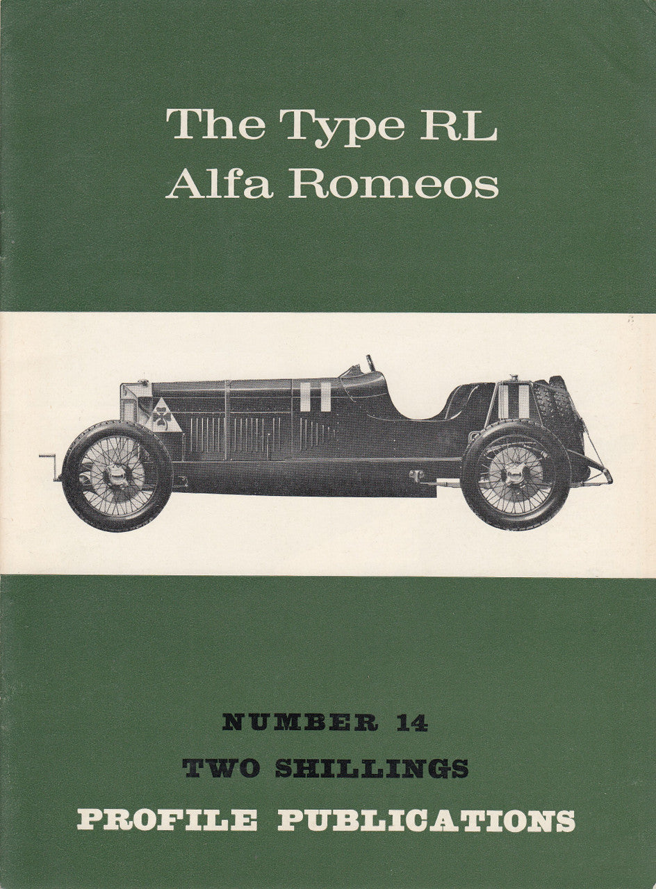 Car Profile Publications No 14 - The Type RL Alfa Romeos