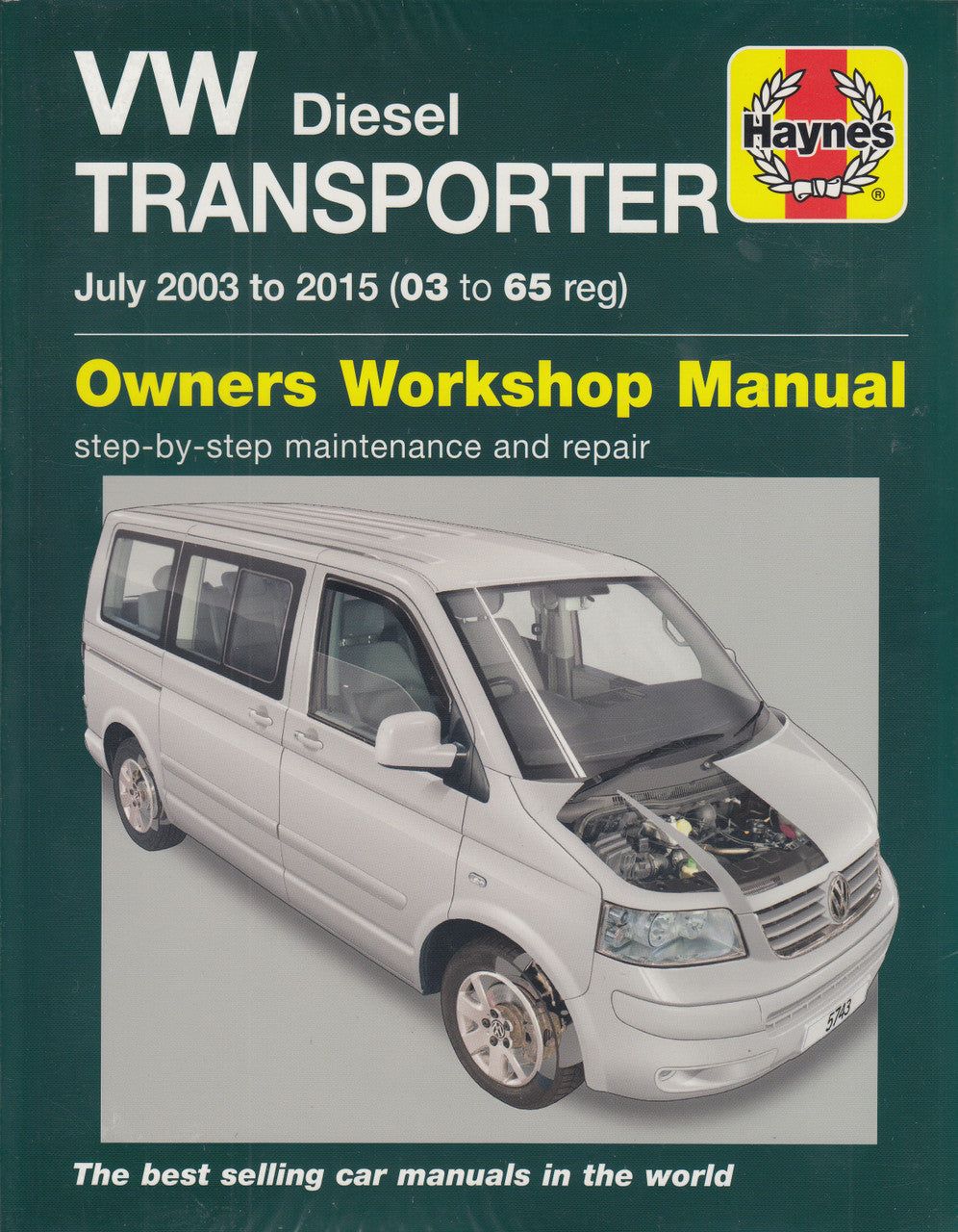 VW Transporter T5 Diesel 2003 - 2015 Workshop Manual (9780857337436)