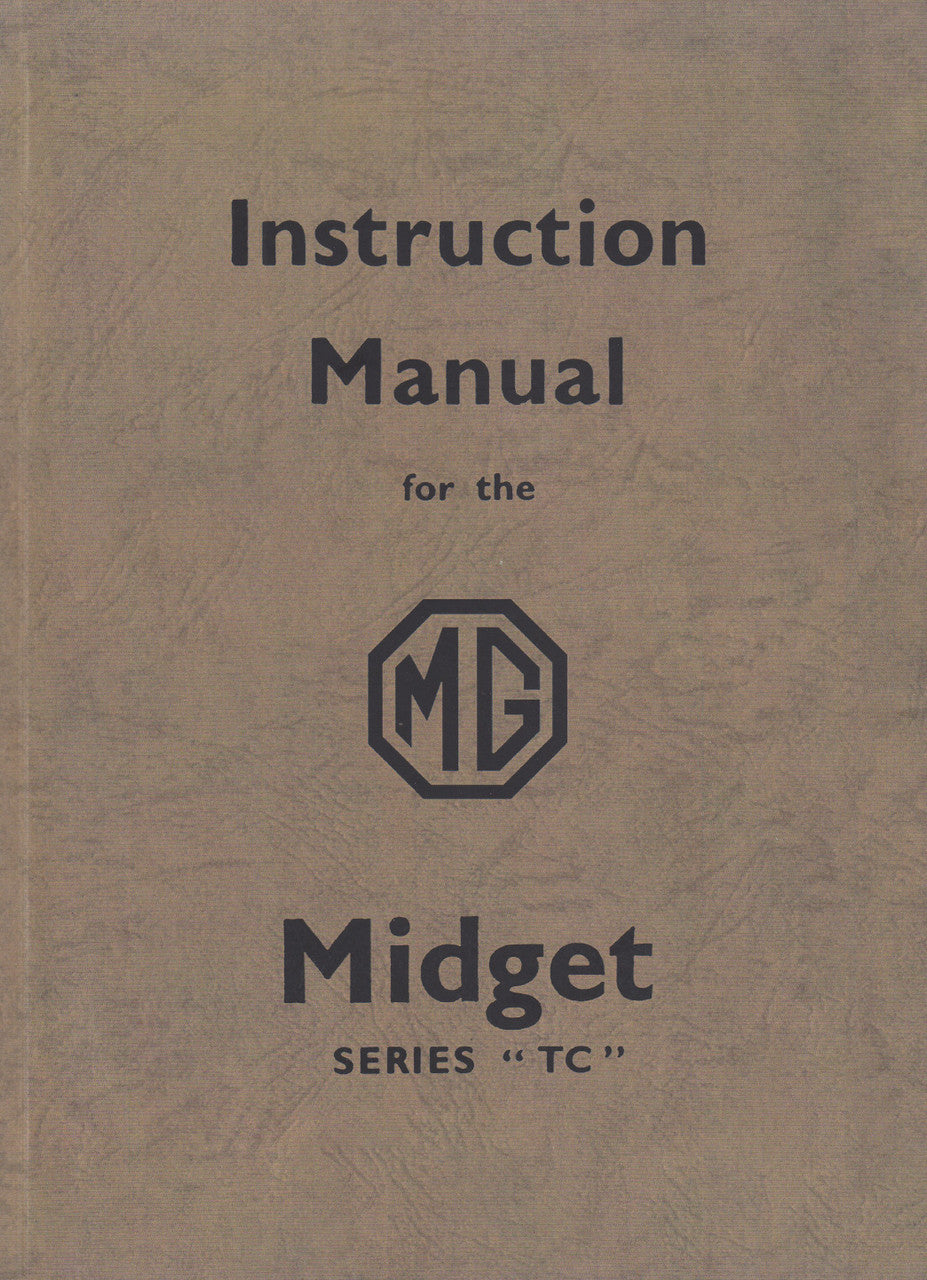 Instruction Manual for the MG MIDGET Series TC (9781855200739)
