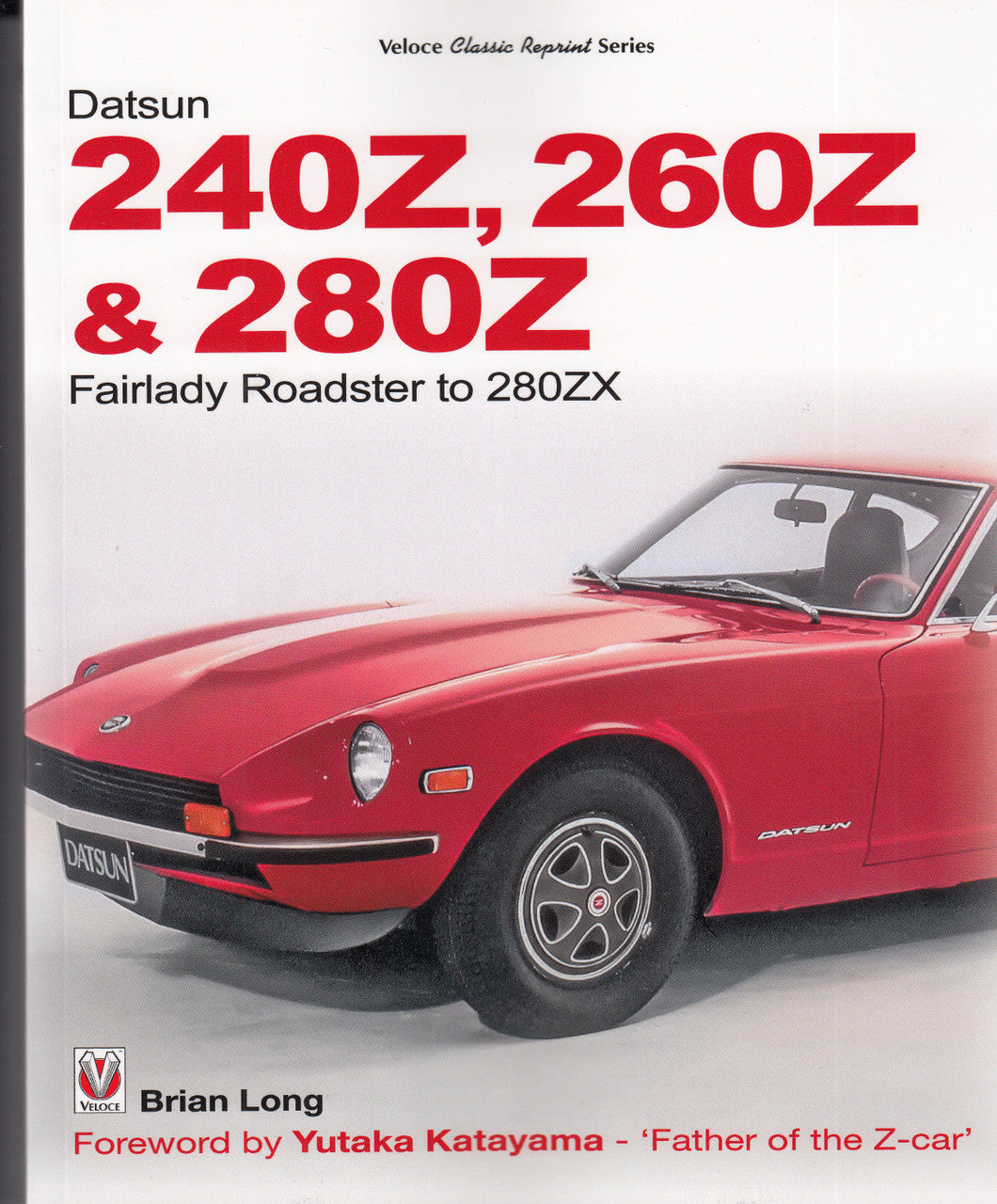 Automotive guidebook with red Datsun roadster on cover, title lettering
