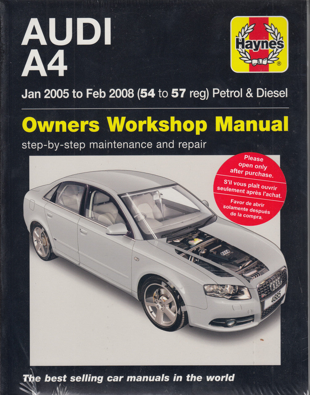 Audi A4 2005 - 2008 Petrol & Diesel Haynes Workshop Manual (4885) (9780857339959)