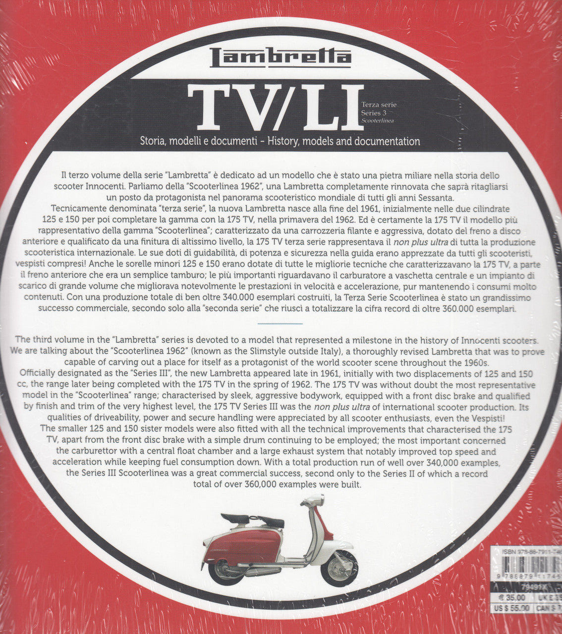 Lambretta Tv/Li Scooterlinea : Terza Serie Storia, Modelli E Ducumenti / Series 3 History, Models and Documentation (9788879117463)