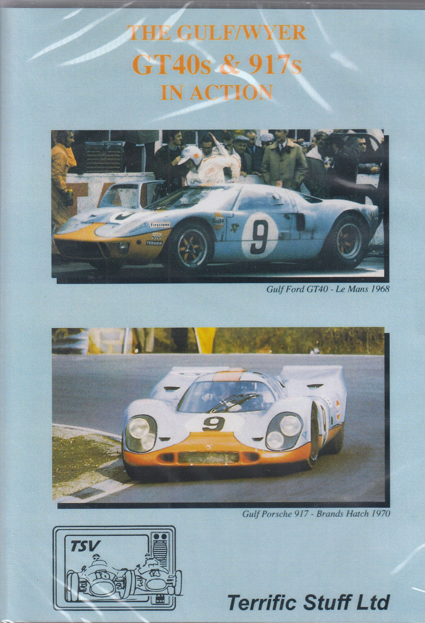 Gulf/wyer Gt40s & 917s In Action Dvd (ntsc - Region 0)