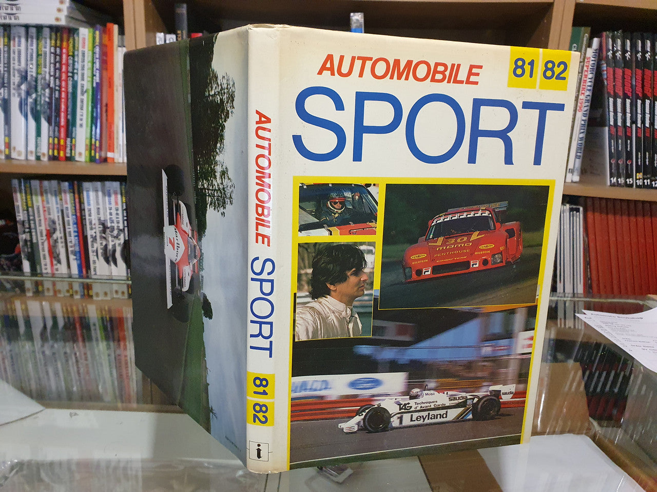 Automobile Sport 81–82 Ian Bamsey book with colorful race car cover