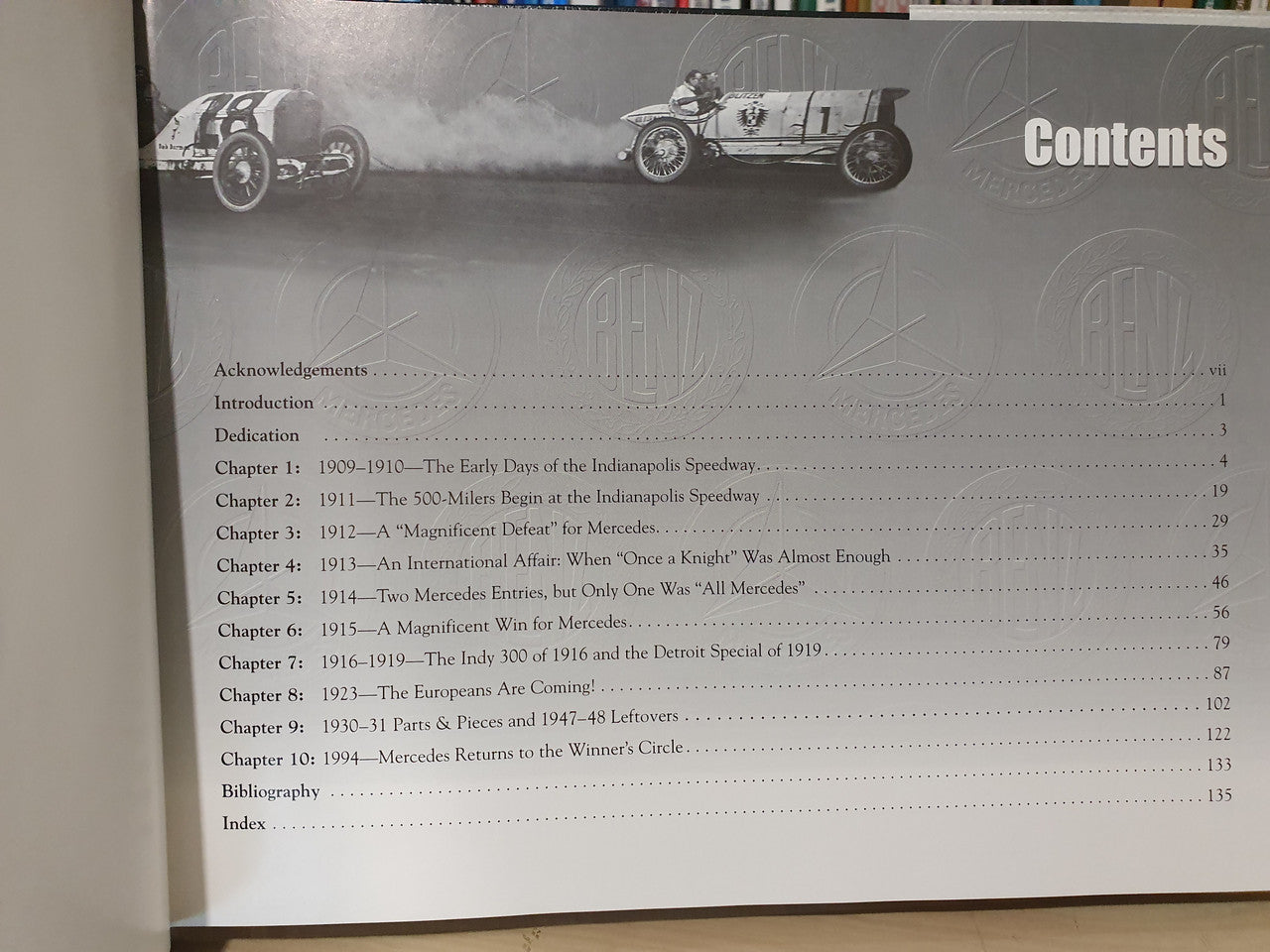 Mercedes & Benz at Indy (Limited Special Edition, Signed by George G. Wingard) (9780971698208)