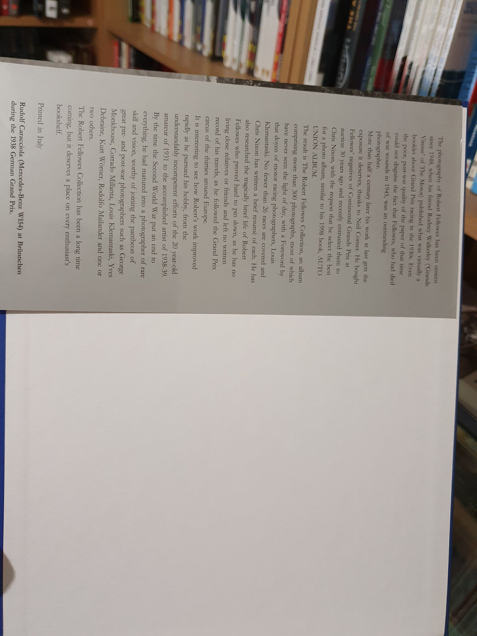 The Robert Fellowes Collection - Grands Prix 1934-1939