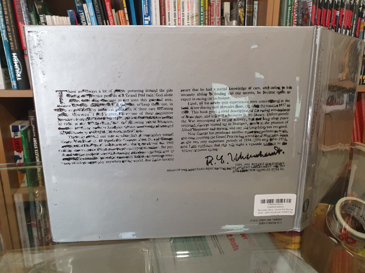 Mercedes-Benz - Grand Prix Racing 1934 - 1955 (Hardcover SIGNED by George C. Monkhouse)