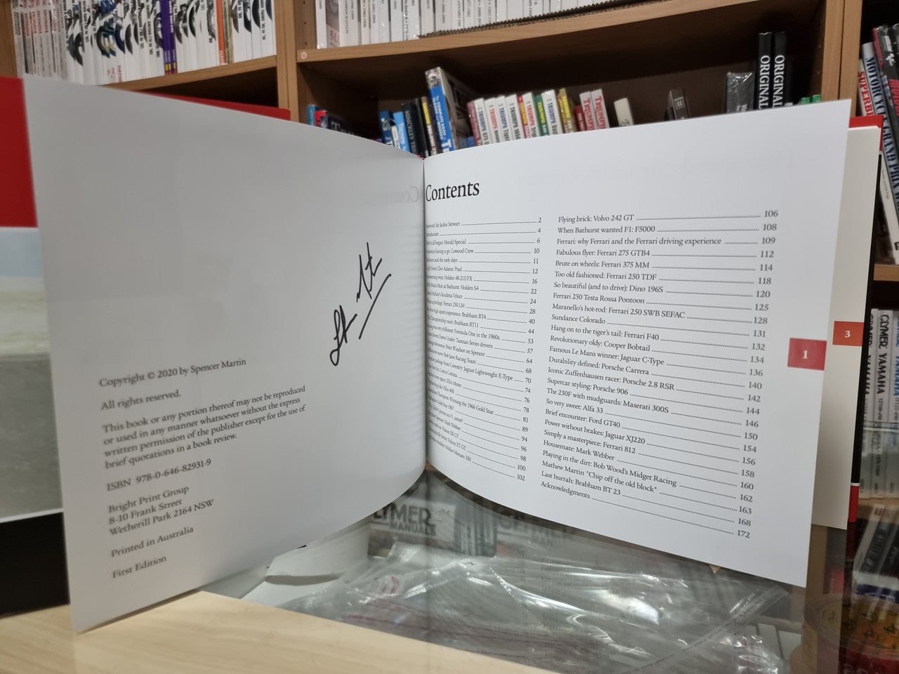 Historic Ferrari and Grand Prix Cars - My Life by Spencer Martin (signed) (9780646829319)