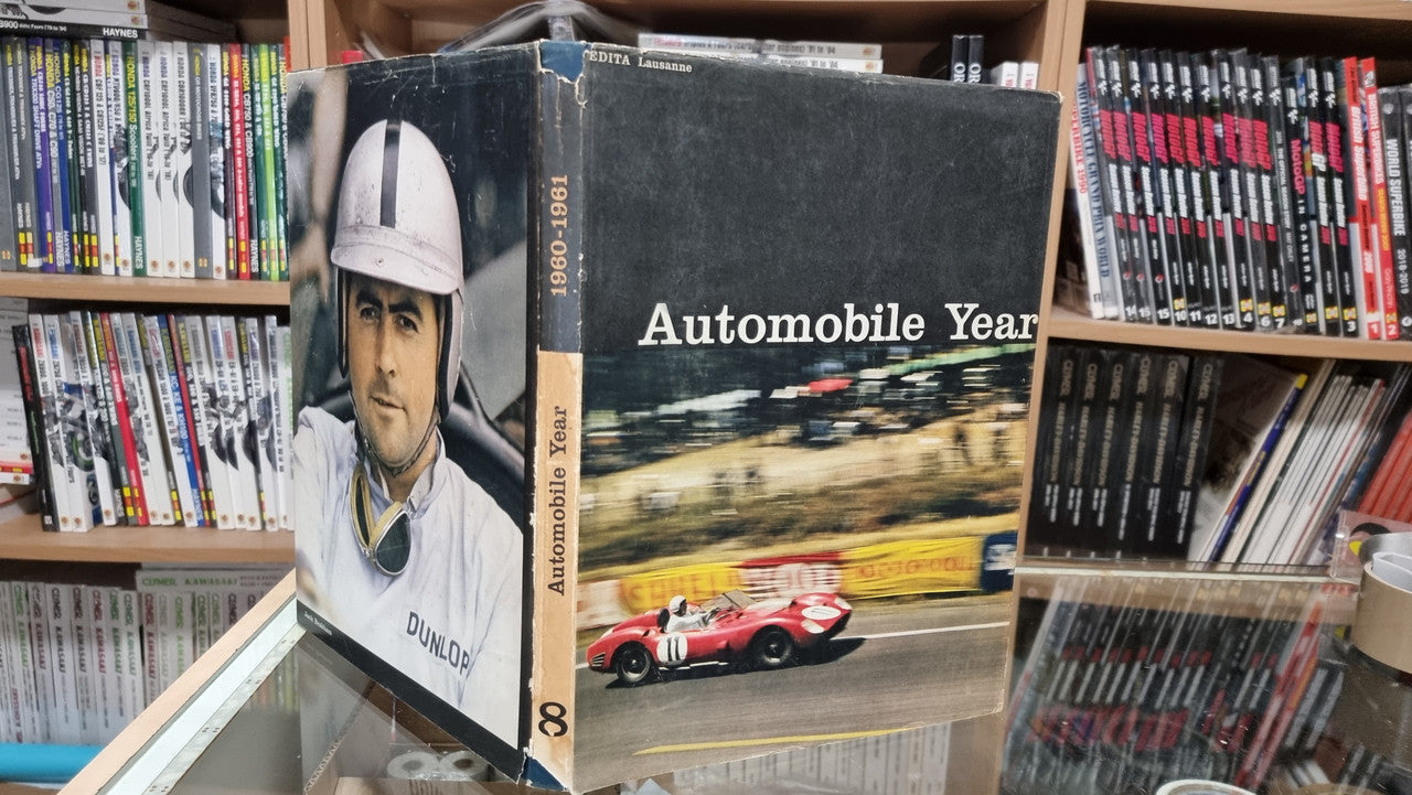 Automobile Year 1960-1961 No. 8 hardcover book with race car and landscape cover
