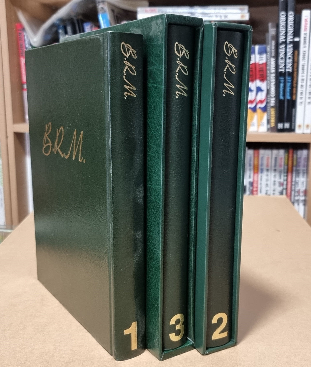 BRM The Saga of British Racing Motors Volumes 1, 2 and 3 (Leather Diam