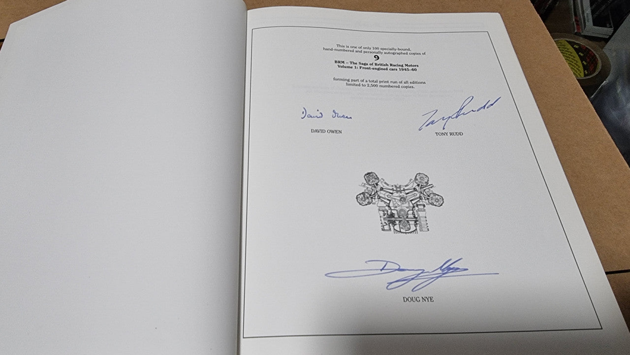 BRM The Saga of British Racing Motors Volumes 1, 2 and 3 (Leather Diamond Edition) Doug Nye