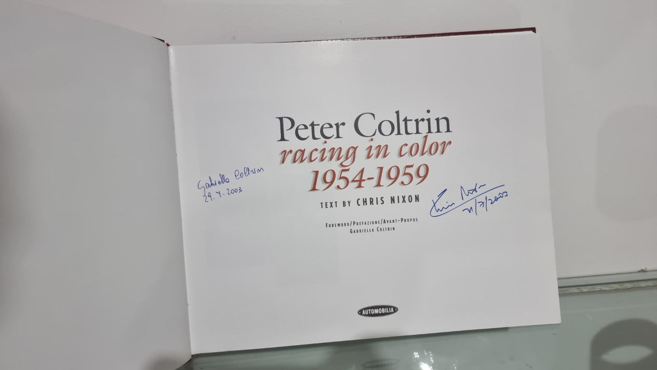 SIGNED Leather Bound Peter Coltrin - Racing in Color 1954-1959 (Slipcase, Chris Nixon) (8879601539)