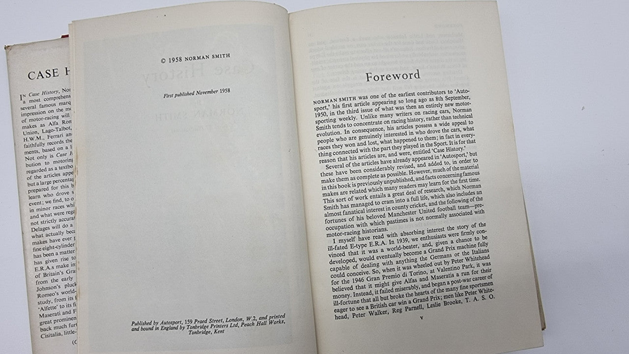 Case History (Norman Smith, 1958) (9781111470807)