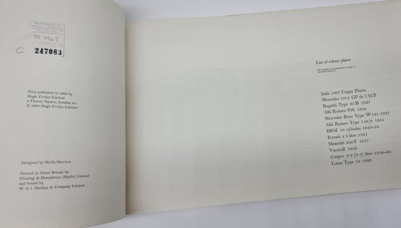 Historic racing cars, 1907-60 (Hardcover by Laurence Pomeroy, George A. Oliver, 1963)
