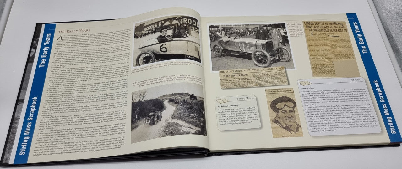 Stirling Moss Scrapbook 1929-1954  (Limited Ed. Signed, 2007)
